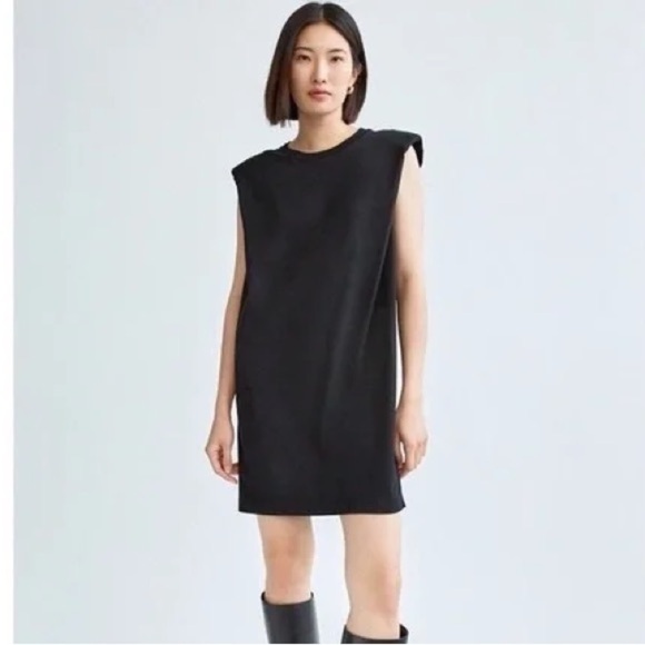 Babaton Shoulder Pad Dress Taupe XS - Picture 1 of 6